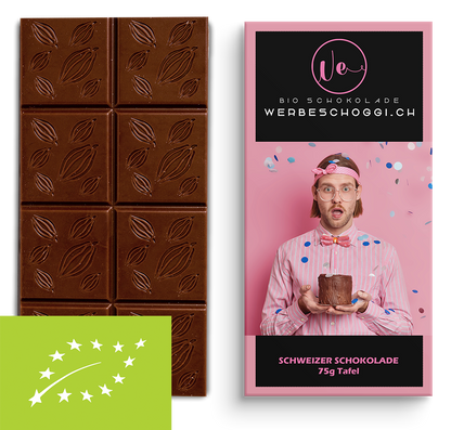 Napolitain 7g, Grand Cru BIO Madagacar milk chocolate 38%